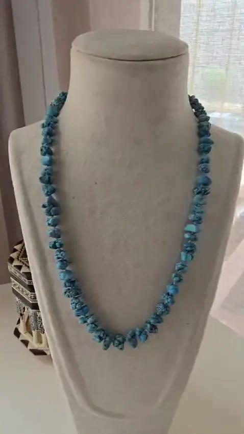 Collier Turquoise Brute - Colliers