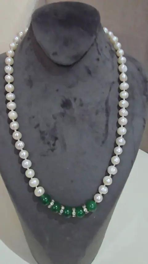 Collier Perles et Jade - Colliers