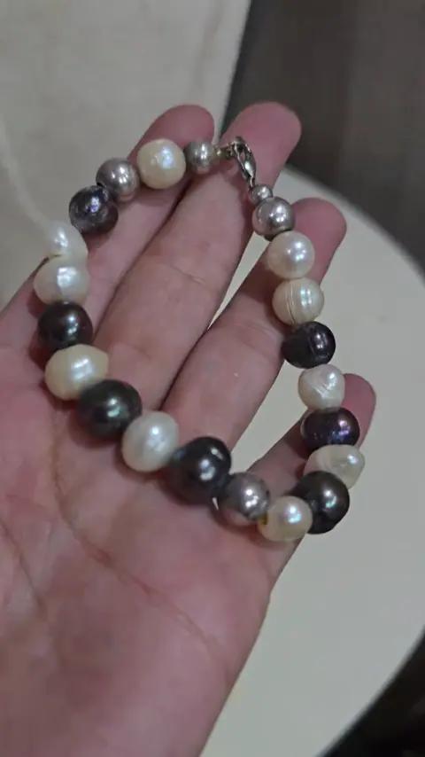 Bracelet perles de Tahiti 2 couleurs - Bracelets