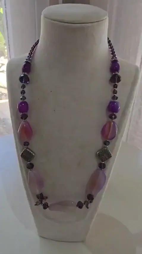 Collier Amethyste et Agate - Colliers