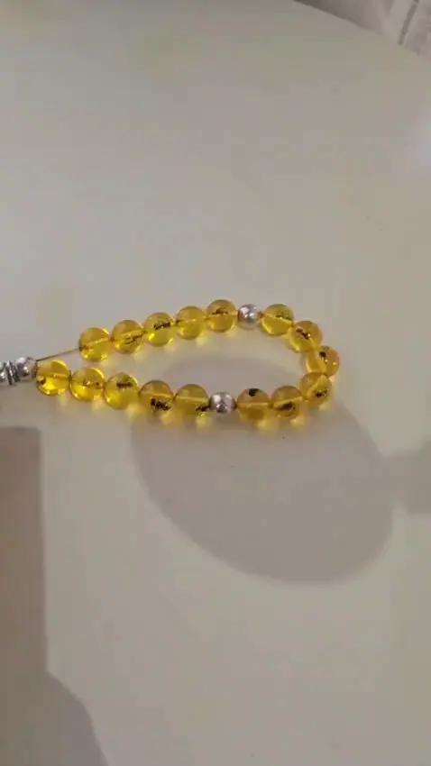 Chapelet en Ambre et Argent - Bijoux