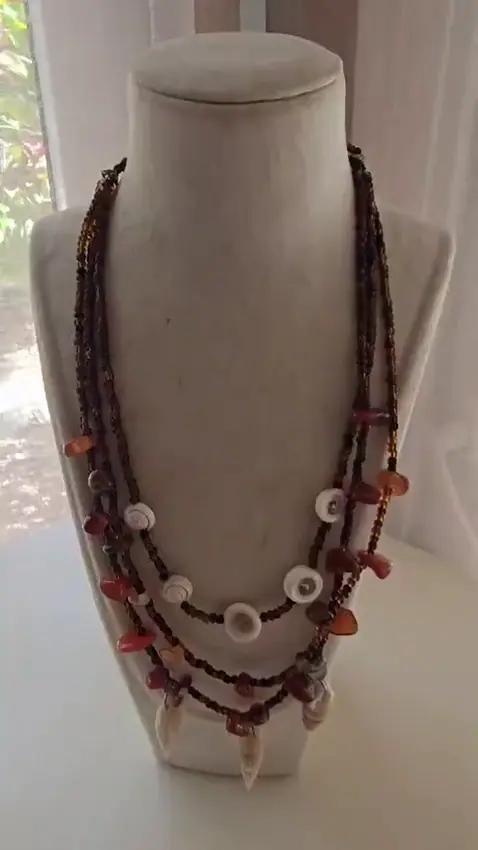 Collier Agate et Coquillage - Colliers