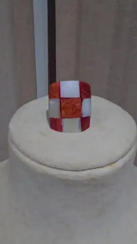 Bague Nacre et Corail - Bagues