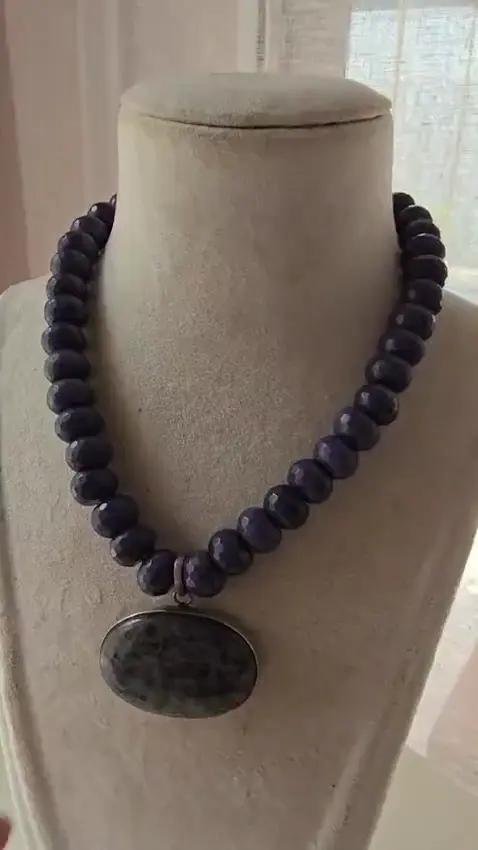 Collier Saphir et Argent - Colliers