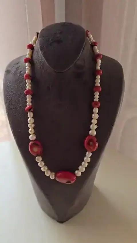 Collier Perles et corail - Colliers