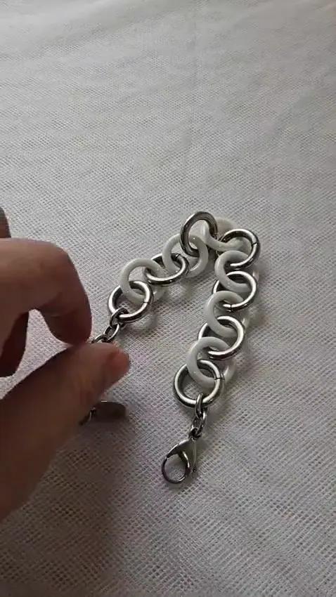 Bracelet Lotus style ceramique en Acier Inoxidable - Bracelets