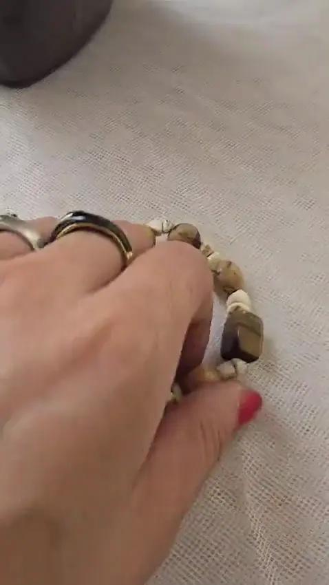 Bracelet Oeil de Tigre et Jaspe - Bracelets