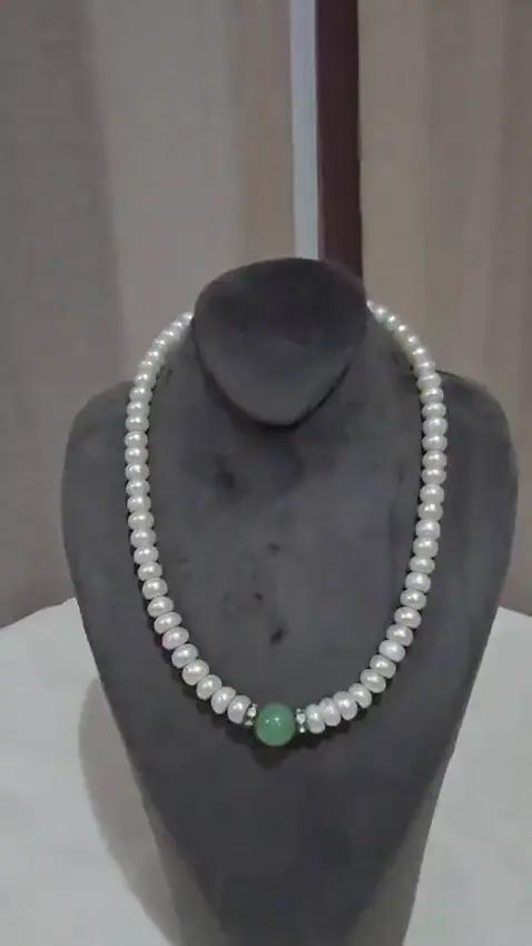 Collier Perles et Jade - Colliers
