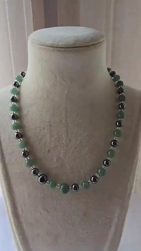 Collier Jade et Hematite - Colliers