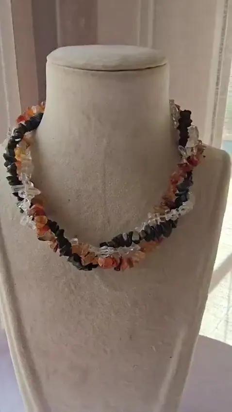 Collier Quartz, Agate et Onyx - Colliers