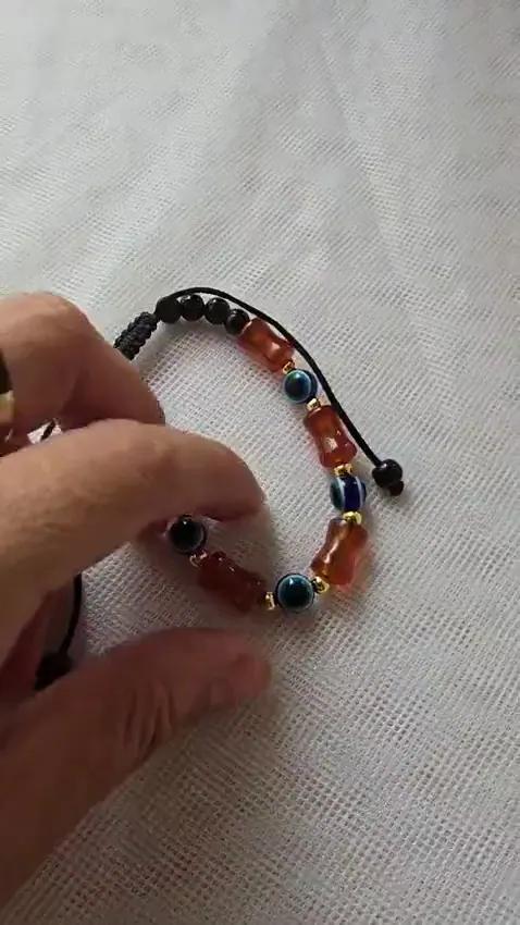 Bracelet Agate et Murano - Bracelets
