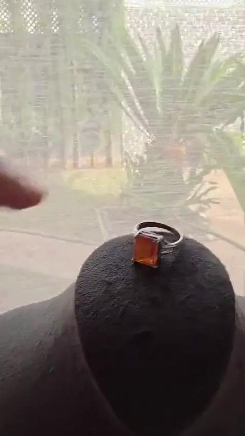 Bague Citrine et Argent - Bagues
