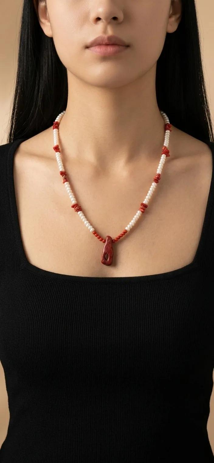 Collier Perles et Corail - Colliers