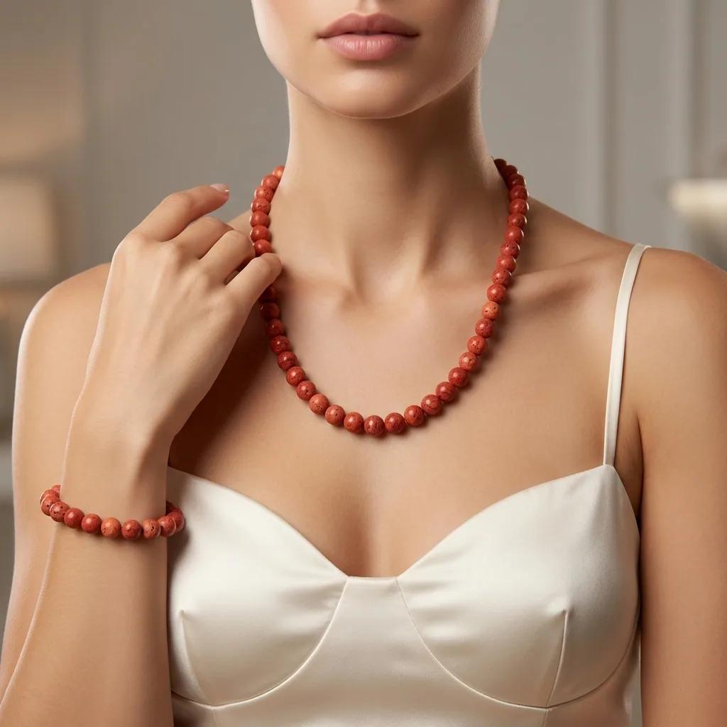 Collier et Bracelet Corail - Colliers
