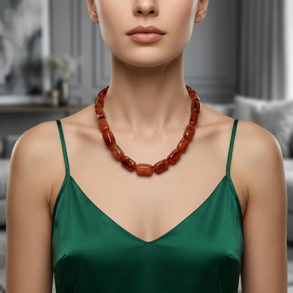 Collier Cornaline - Colliers