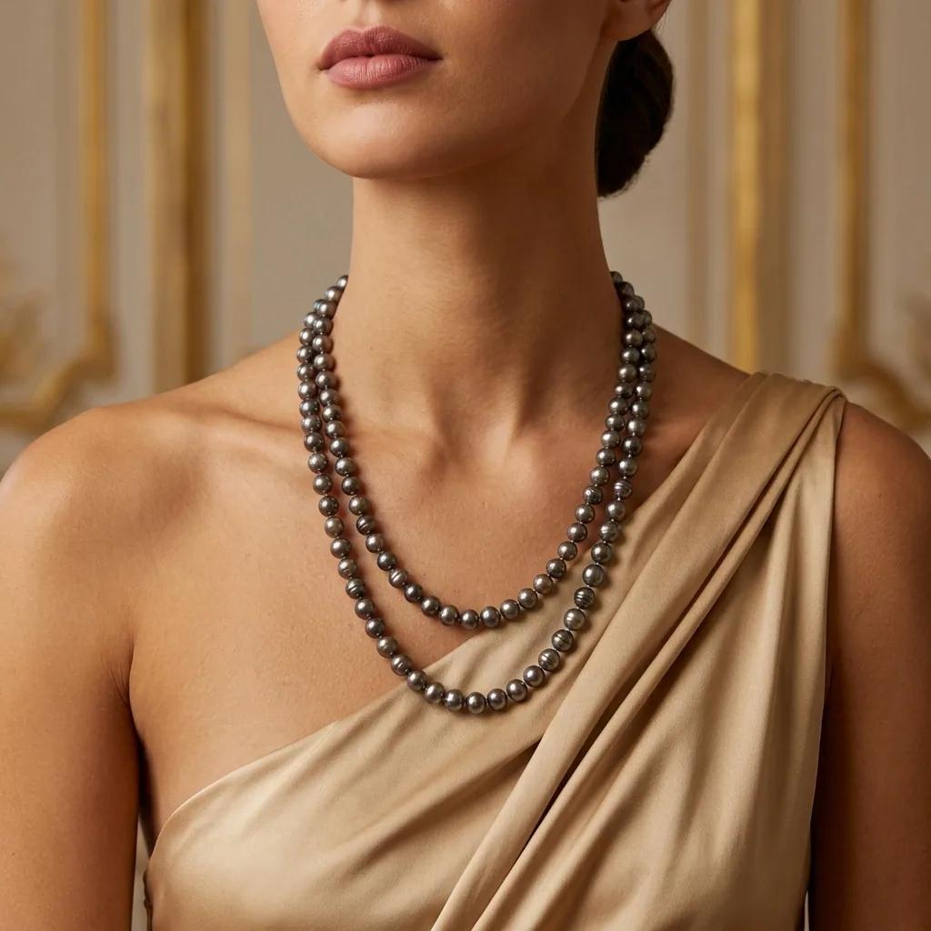 Sautoir Perles de Tahiti - Colliers