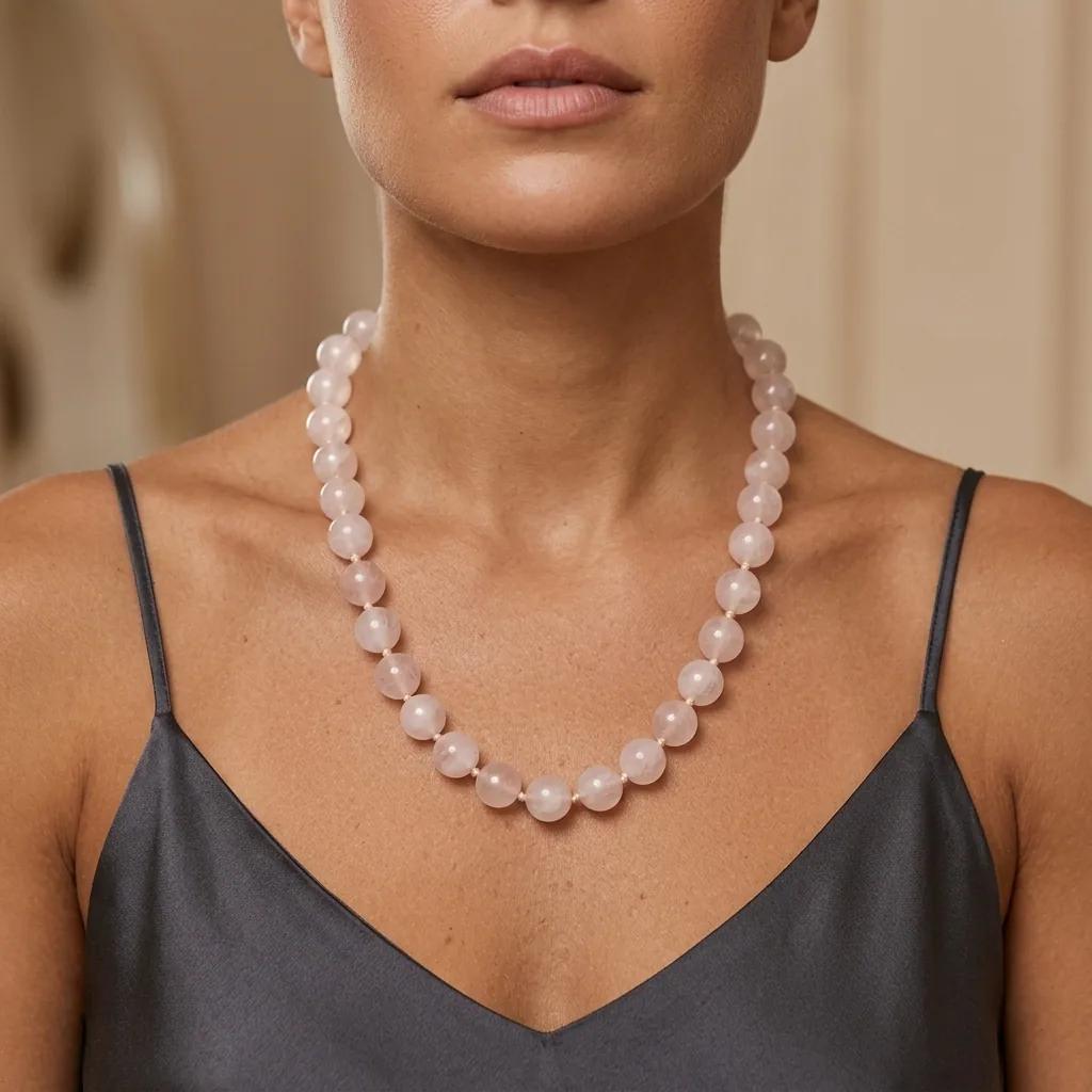 Collier Quartz Rose - Colliers