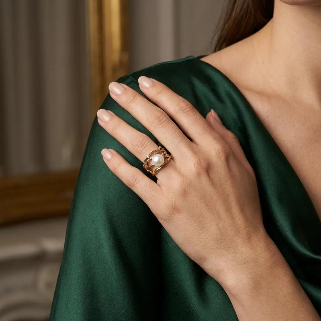 Bague perle et Argent - Bagues