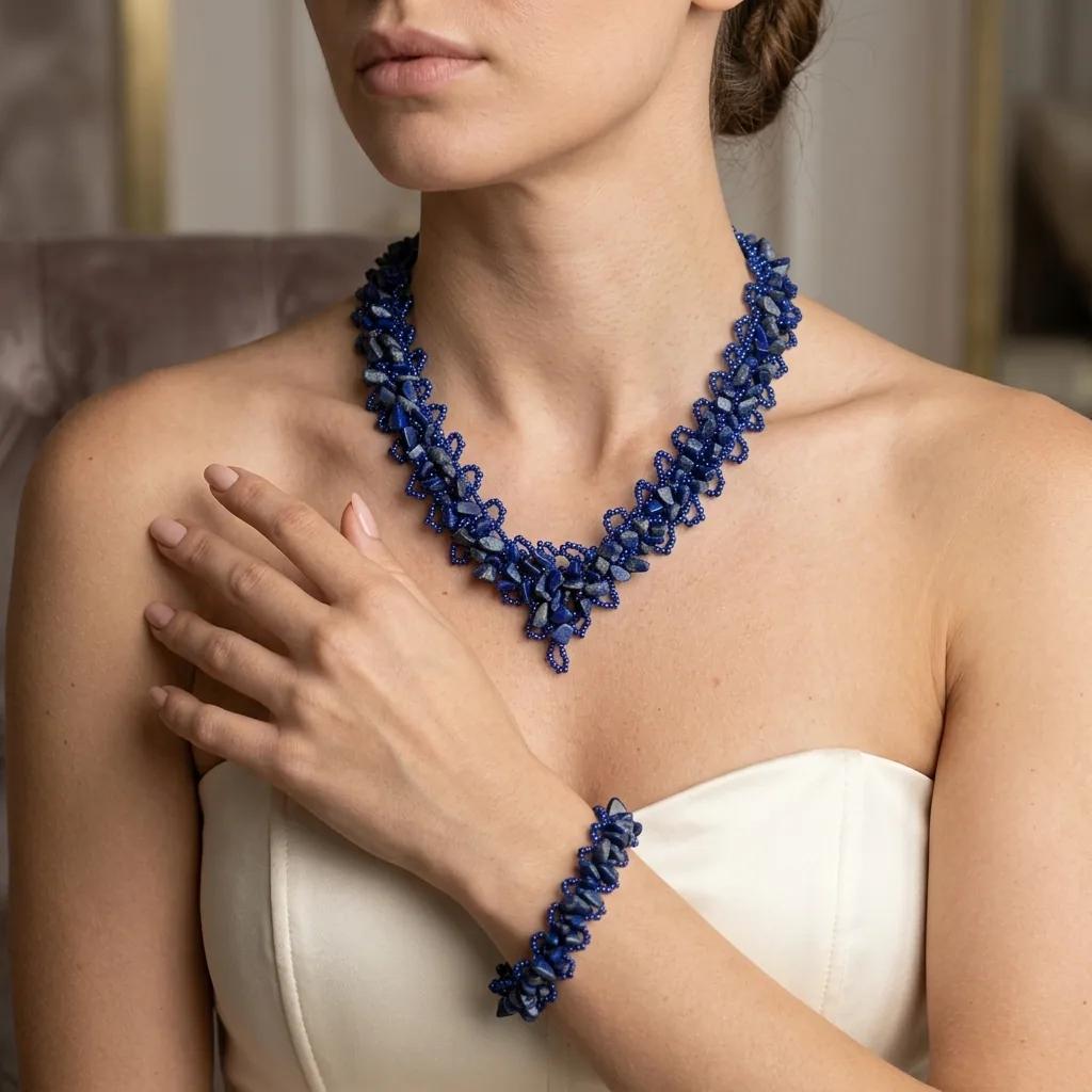 Collier avec Bracelet Lazuli - Colliers