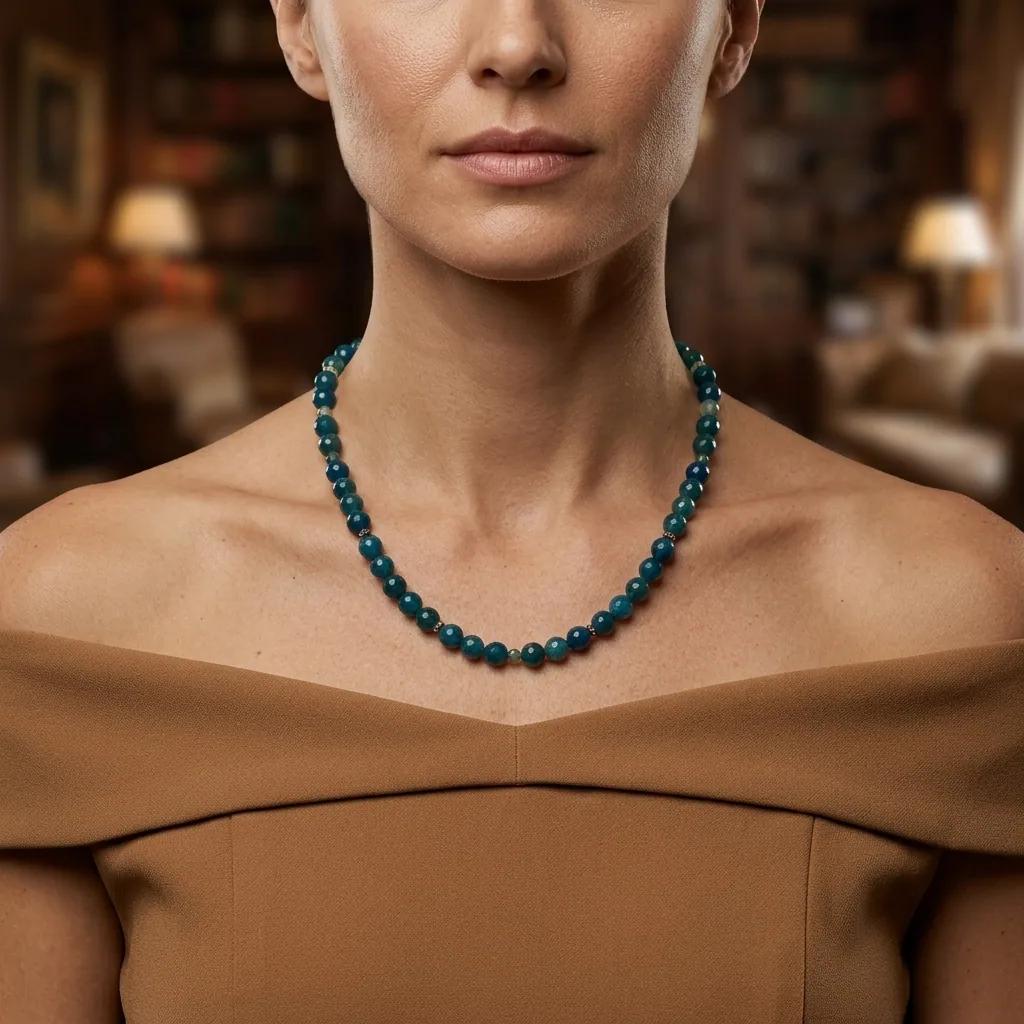 Collier Agate Bleu - Colliers