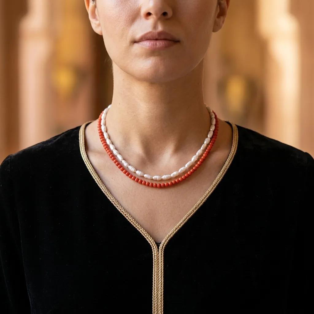 Mdejja Corail et Perles - Colliers