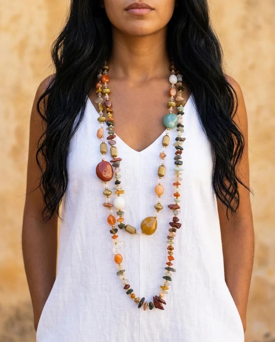 Sautoir Agate - Colliers
