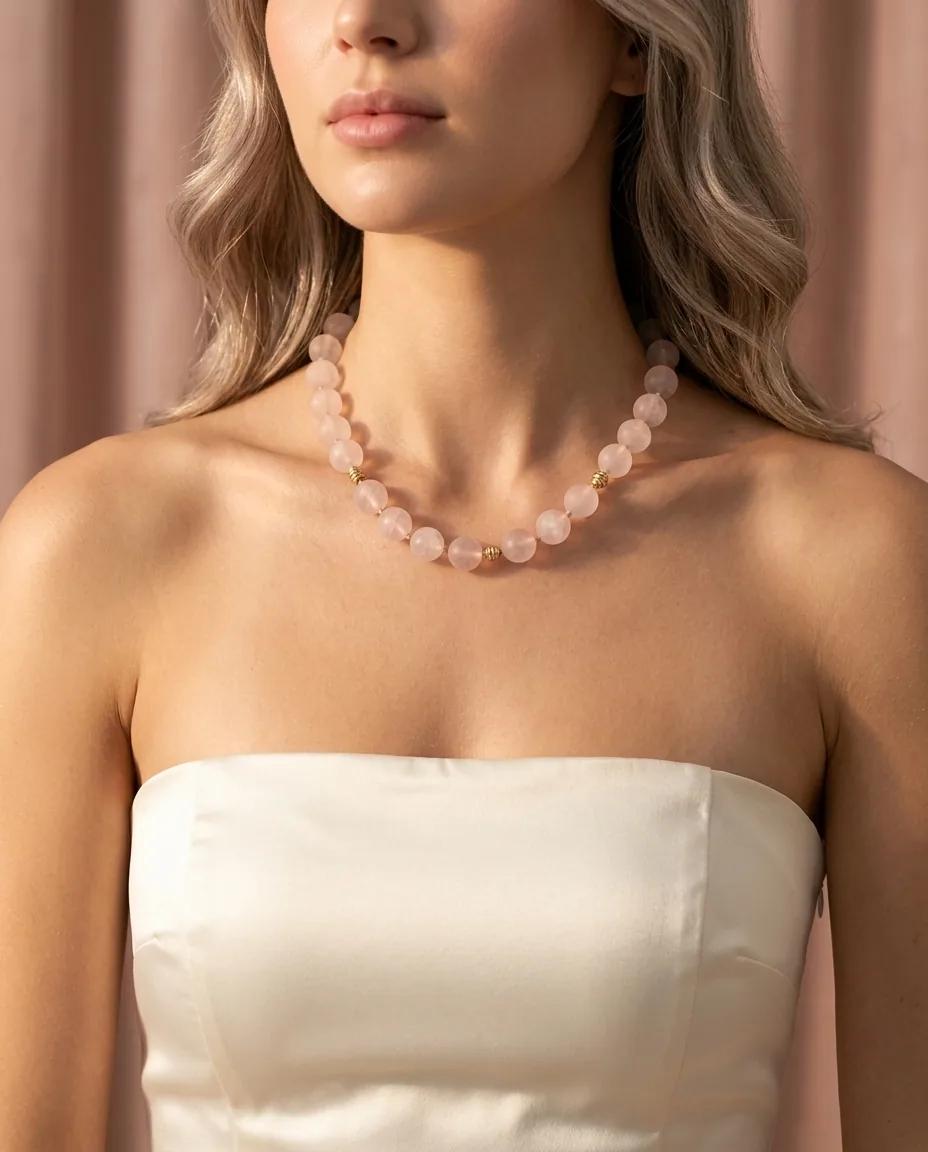 Collier Quartz Rose - Colliers